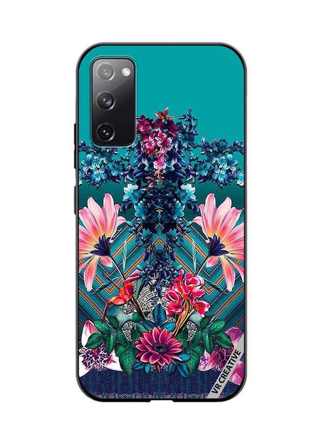 VR CREATIVE Protective Case Cover For Samsung Galaxy S20 FE 5G Flower Design Multicolour - Image 1