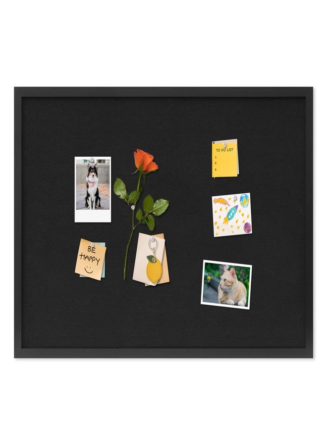 DAHAPYBOO Cork Board with Linen Black,Bulletin Board 30"x20",Corkboards for Office Home School Message Board or Vision Board Decoration. - Image 1