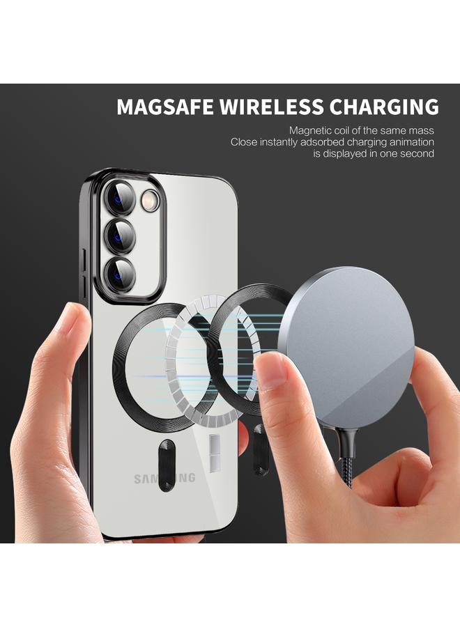 S-TOP Case For Samsung Galaxy S20 Ultra CD Texture Plating TPU MagSafe Phone Case with Lens Film - Image 3