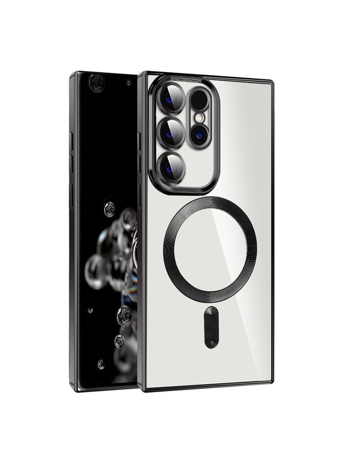 S-TOP Case For Samsung Galaxy S20 Ultra CD Texture Plating TPU MagSafe Phone Case with Lens Film - Image 1