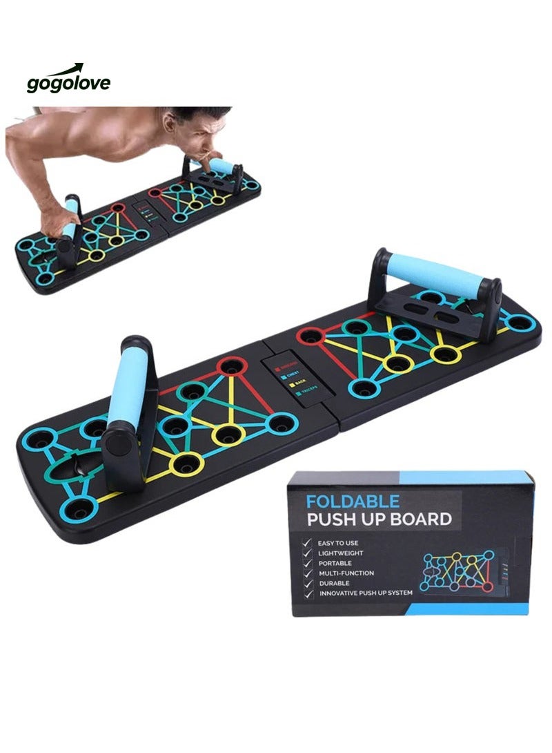 جوجو الحب لوح رفع 9 في 1، معدات تمرين منزلية، نظام تمرين رياضي متعدد الوظائف، أرضية اللياقة البدنية، تمرين عضلات الصدر، معدات احترافية لحرق الدهون، ذراع تدريب القوة - Image 1