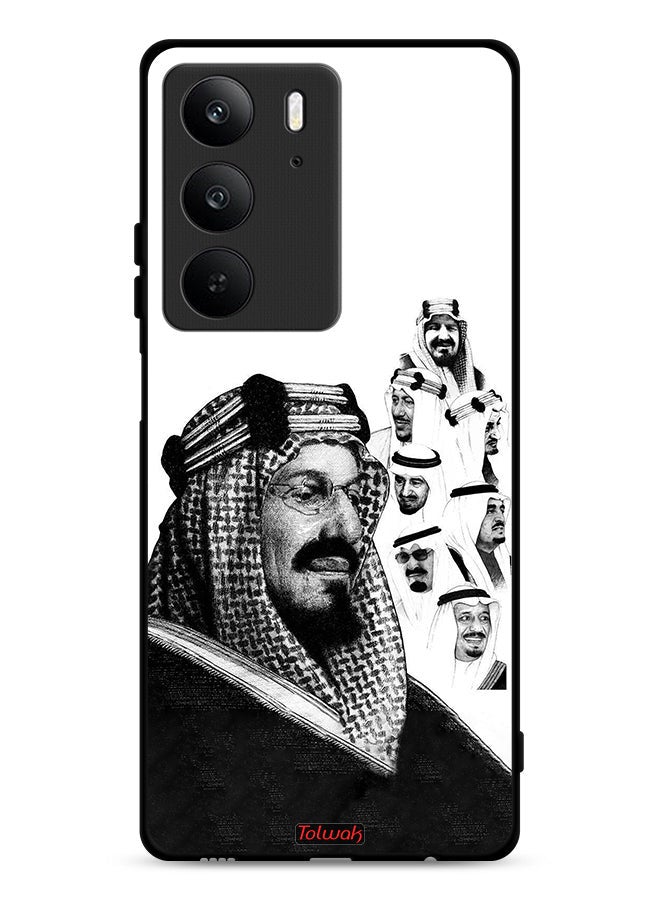 Tolwak Realme C75 4G Protective Case Cover Kings Of Saudi Arabia BW Poster Art - Image 1
