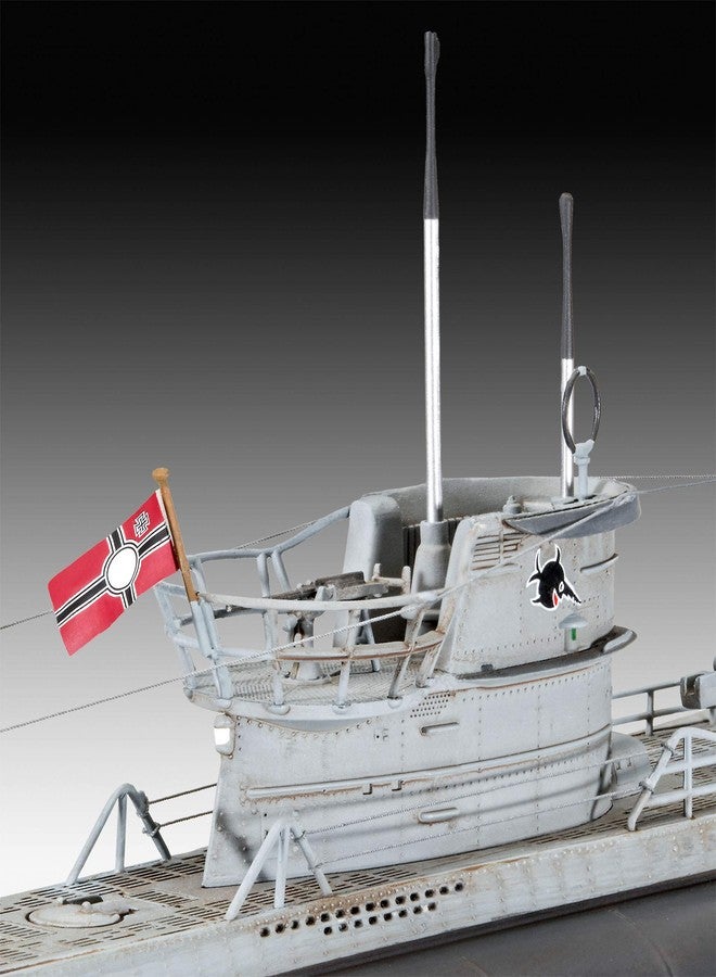 Revell Gift Set 05675 "Das Boot Movie 40 Years Collector's Edition 1:144 Scale Unbuilt Plastic Model Kit with Contacta Professional Glue, Paintbrush, Selected Aqua Color Paints & Repro Movie Poster - Image 4