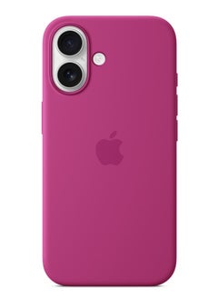 Silicone iPhone 16 Silicone Case with MagSafe – Fuchsia  - Image 3