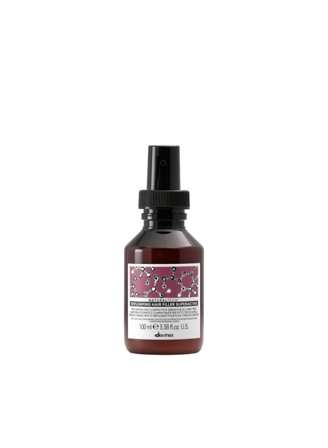 Davines Davines Naturaltech REPLUMPING Hair Filler Superactive, Leave-In Treatment To Invigorate, Add Shine And Fullness, Anti-Humidity Styling Protection, 3.38 Fl Oz - Image 1