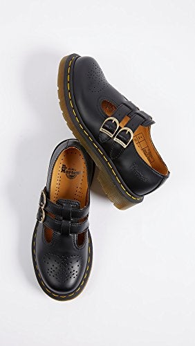 Dr Martens Women's 8065 Mary Jane Buckle Leather Shoe Black-Black-8 - Image 5