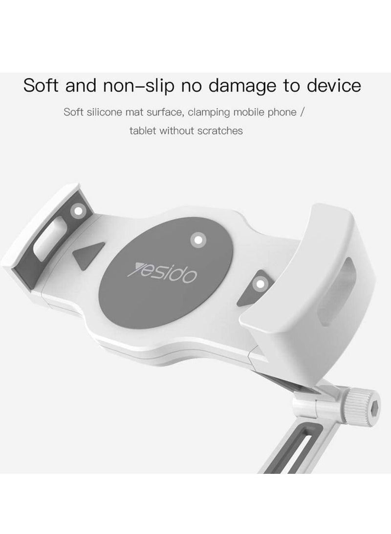 Yesido Yesido C33 Universal Lazy Tablet Phone Holder Flexible Table Holder Mobile Phone Bed Mount Bracket For iPhone Samsung iPad,White&gray  - Image 4