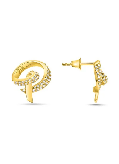 بوليس Flake Earring for Women Gold Plating