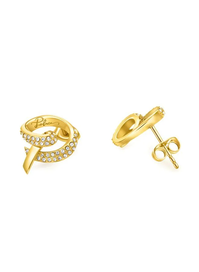بوليس Flake Earring for Women Gold Plating