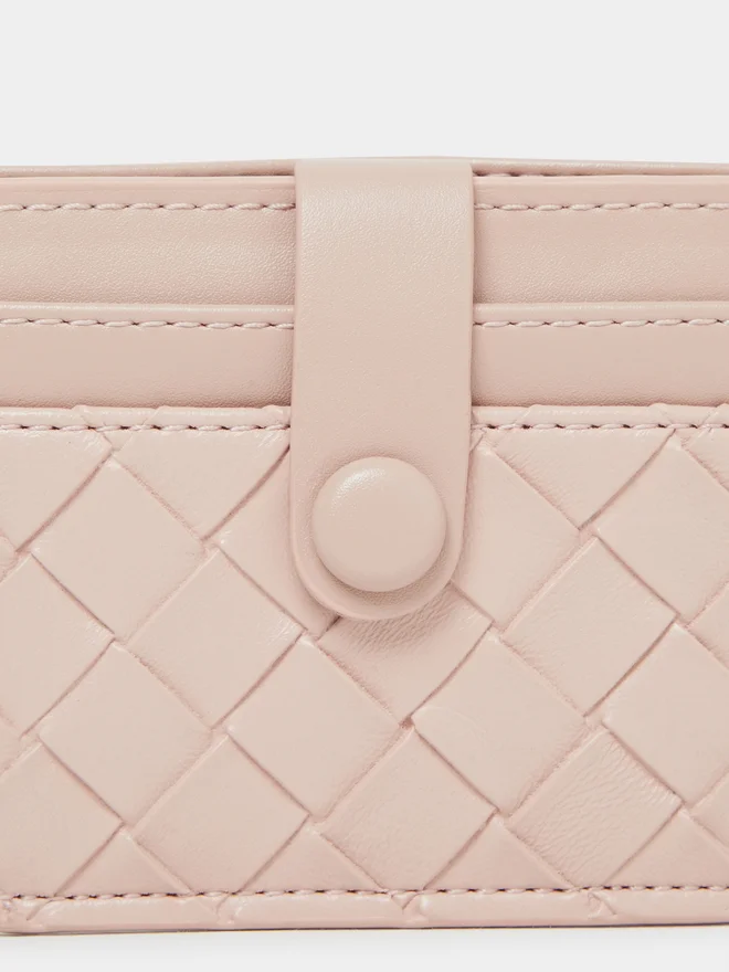 Styli  Pink Textured Bi-Fold Card Holder for Women | Best Price UAE