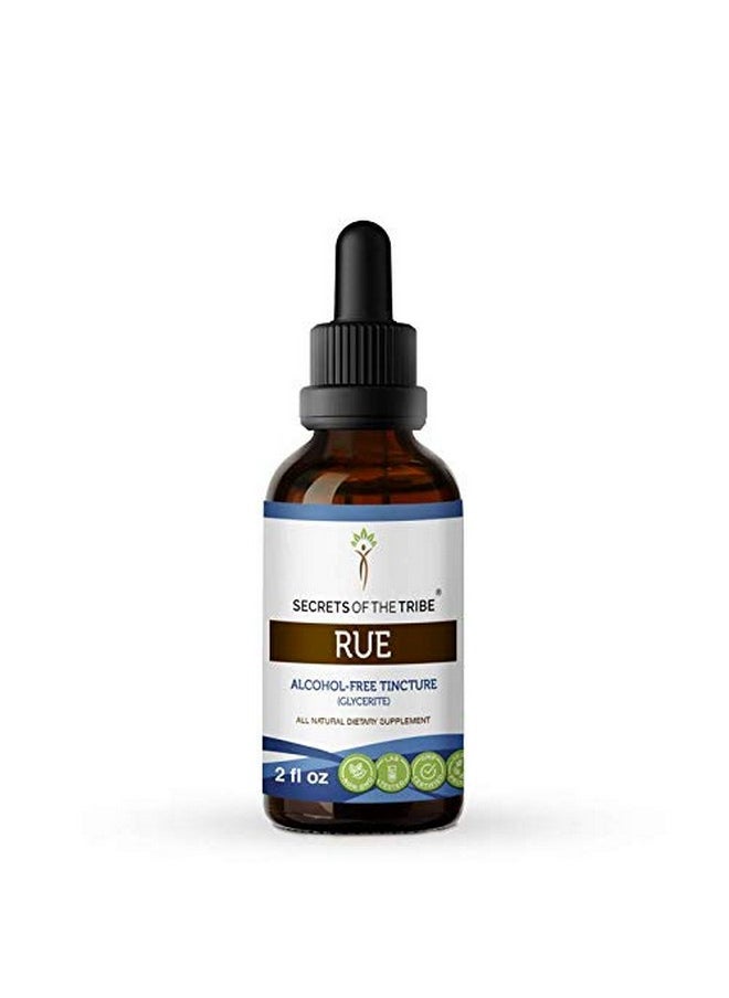 Secrets of the Tribe - Rue Alcoholfree Liquid Extract Rue (Ruta Graveolens) Dried Herb Tincture Supplement (2 Fl Oz) - Image 1