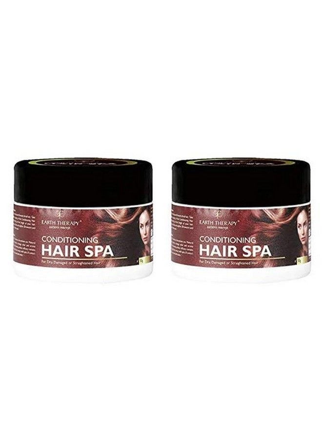 EARTH THERAPY - Keratin & Organic Argan Oil Hair Spa Professional Salon Conditioning Hair Treatment ; Deep Repair Nourishing At Home For Natural Shine Strength For Women And Men ; 2 X 50G - Image 1