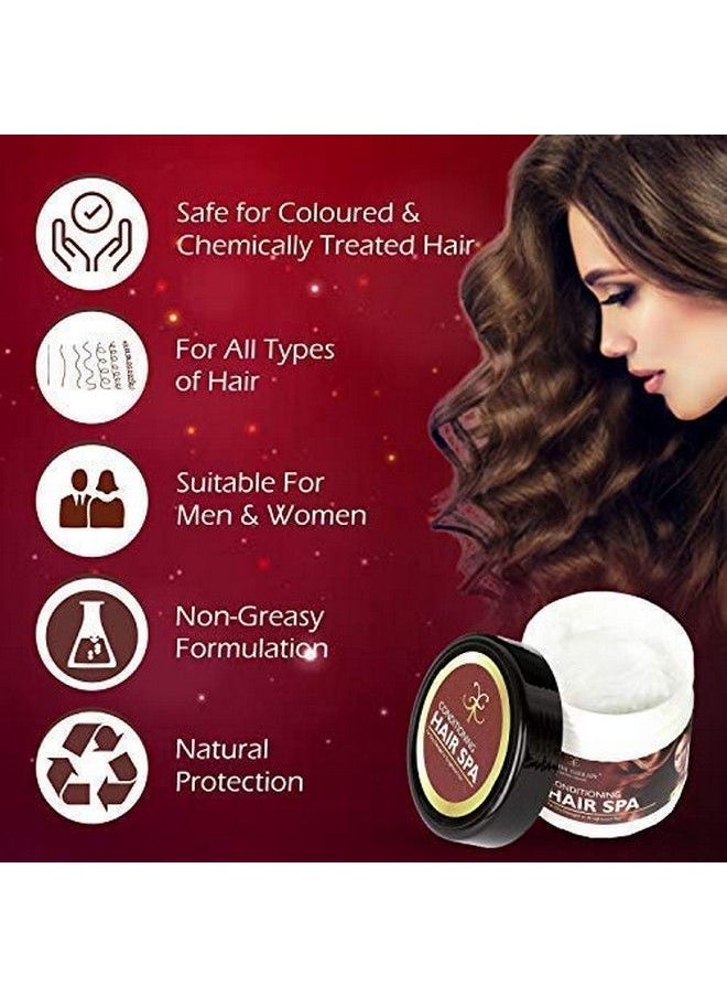 EARTH THERAPY - Keratin & Organic Argan Oil Hair Spa Professional Salon Conditioning Hair Treatment ; Deep Repair Nourishing At Home For Natural Shine Strength For Women And Men ; 2 X 50G - Image 1
