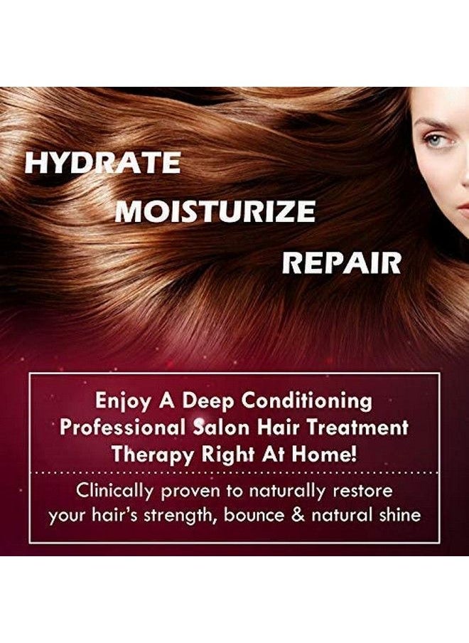 EARTH THERAPY - Keratin & Organic Argan Oil Hair Spa Professional Salon Conditioning Hair Treatment ; Deep Repair Nourishing At Home For Natural Shine Strength For Women And Men ; 2 X 50G - Image 1