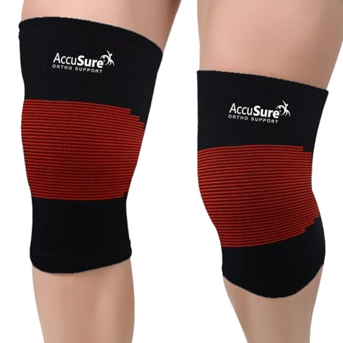 AccuSure Premium Knee Support for Men & Women –Compression Brace with 1-Year Warranty for Pain Relief, Arthritis, Injury Recovery, Sports, Running & Joint Stability -Medium - Image 1