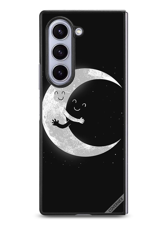 Covernex Samsung Galaxy Z Fold6 Protective Case Cover Moon & Dark Sky Hug - Image 1