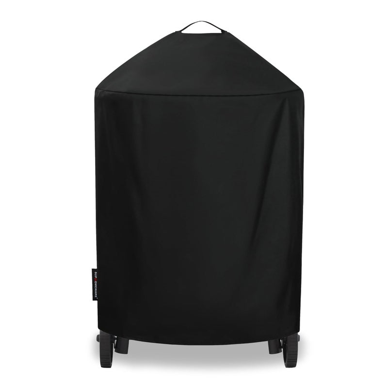 Suphomeware 6755 Grill Cover for Char Griller and Akorn Kamado, Waterproof Heavy Duty Black Grill Cover - Image 1