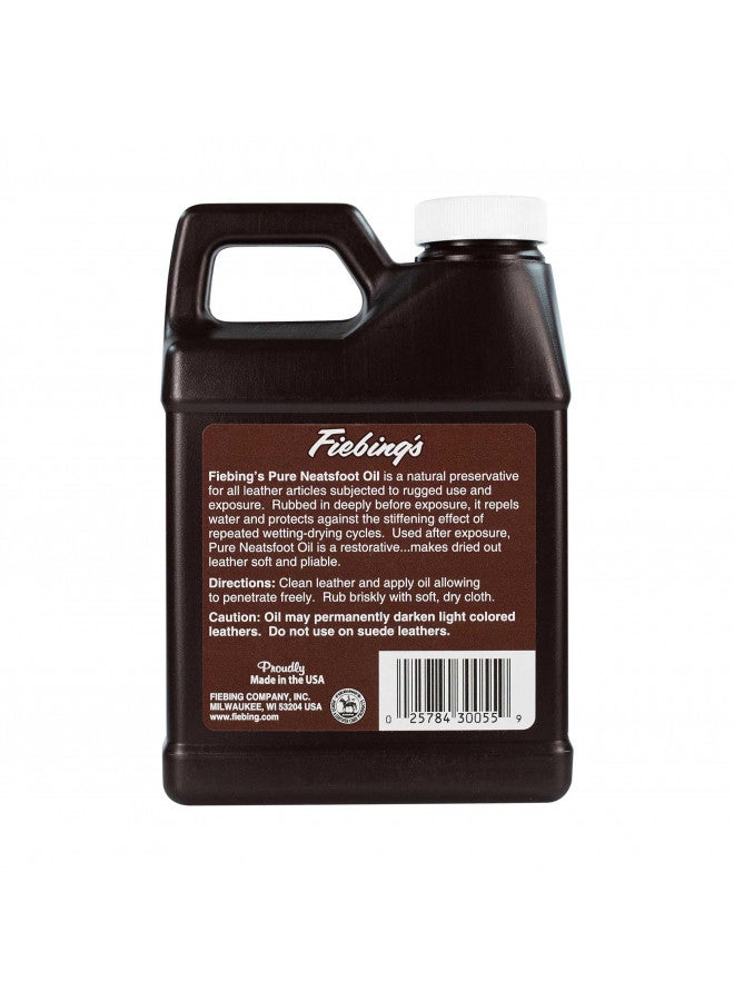 Fiebing's 100% Pure Neatsfoot Oil - Natural Leather Preservative - Great For Boots, Baseball Gloves, Saddles And More - 16 oz  - Image 2
