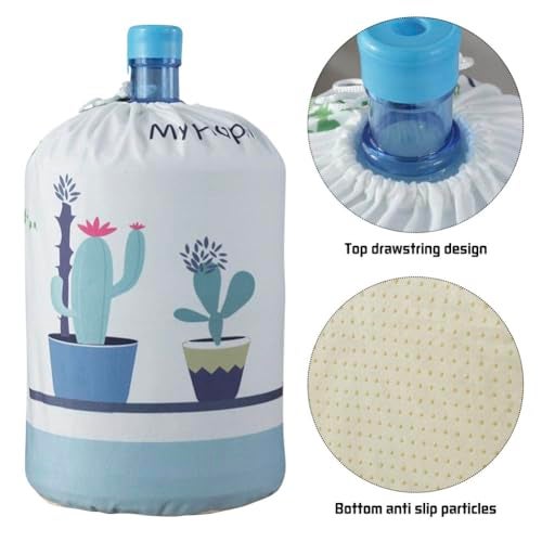 BAOZOON 5 Gallon Water Dispenser Cover Reusable Dust Cover Protective Sleeve Cactus - Image 3