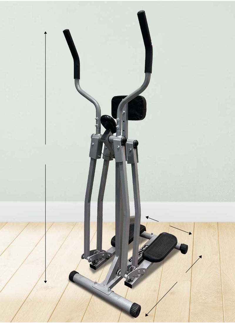 Sparnod Fitness - Sparnod Fitness SAW-07 Air Walk Trainer Elliptical Machine for Home Use with Digital Monitor 100 Kg Max Weight - Image 1