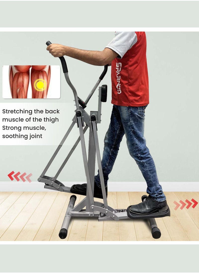 Sparnod Fitness - Sparnod Fitness SAW-07 Air Walk Trainer Elliptical Machine for Home Use with Digital Monitor 100 Kg Max Weight - Image 1