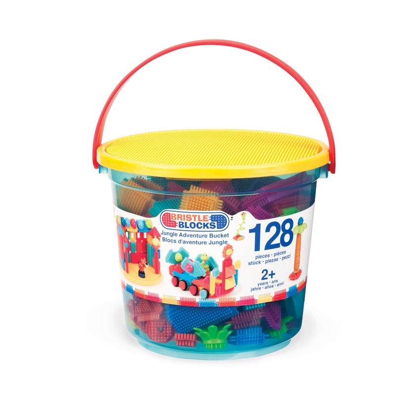 Battat â€“ Bristle Blocks â€“ STEM Interlocking Building Blocks â€“ 50 Pieces Playset â€“ Developmental Toys for Toddlers & Kids â€“ Basic Builder Bucket â€“ 2+ Years - Image 5