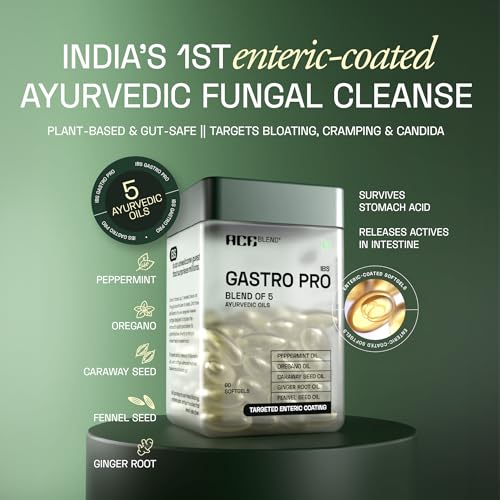 Ace Blend IBS Gastro Pro | 60 Tablets | Ayurvedic IBS with 5 Gut-Healing Oils | Relieves Bloating, Gas & Candida | Targets Fungal Overgrowth for Gut Relief - Image 2