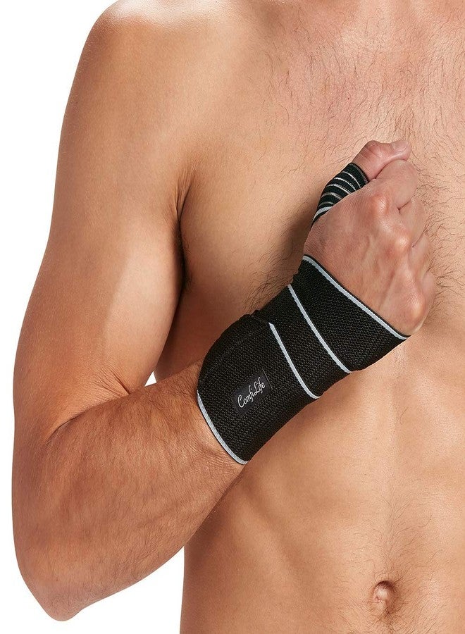 ComfiLife Wrist Brace – Adjustable Compression Wrist Support Wrap – Carpal Tunnel Wrist Brace – Wrist Wraps for Minor Sprains, Workout, Weightlifting, Sleeping, Tendonitis, Arthritis – Fits Both Hands - Image 1