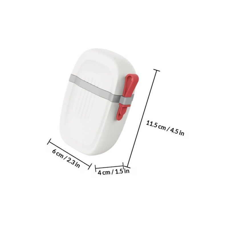 Plastic Portable Soap Holder With Lid Double Layer Drainage For Travel Camping - Image 3