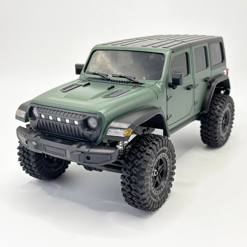 WPLDEWAN 118 RC Crawler RC Jeep Remote Control Truck Off Road RC Rock Crawler 4x4 RTR All Terrain 370 Brushed Motor 24GHz Fully Proportional 3 Range Speed Upgrade Chassis Model Hobby Toy for Adult - Image 3