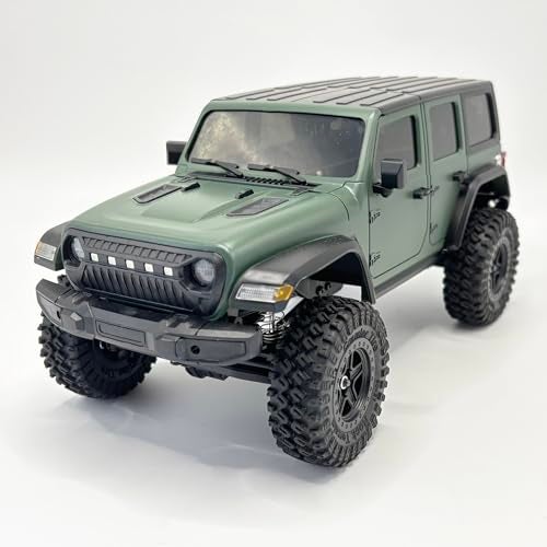 WPLDEWAN 118 RC Crawler RC Jeep Remote Control Truck Off Road RC Rock Crawler 4x4 RTR All Terrain 370 Brushed Motor 24GHz Fully Proportional 3 Range Speed Upgrade Chassis Model Hobby Toy for Adult - Image 1