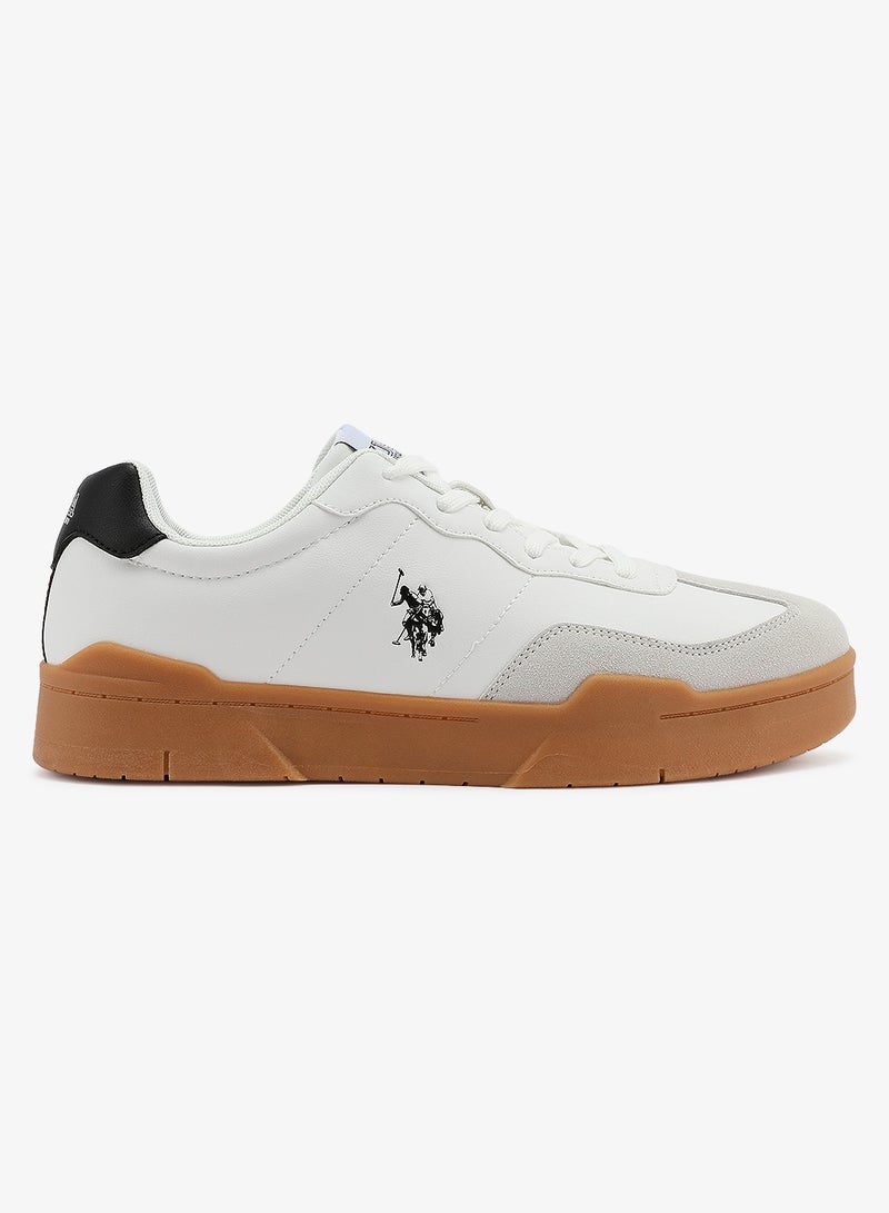 U.S. Polo Assn. Men's White Low-Top Sneakers - Fashionable Lace-Up Style Shoes, Perfect for Every Outfit - Image 1