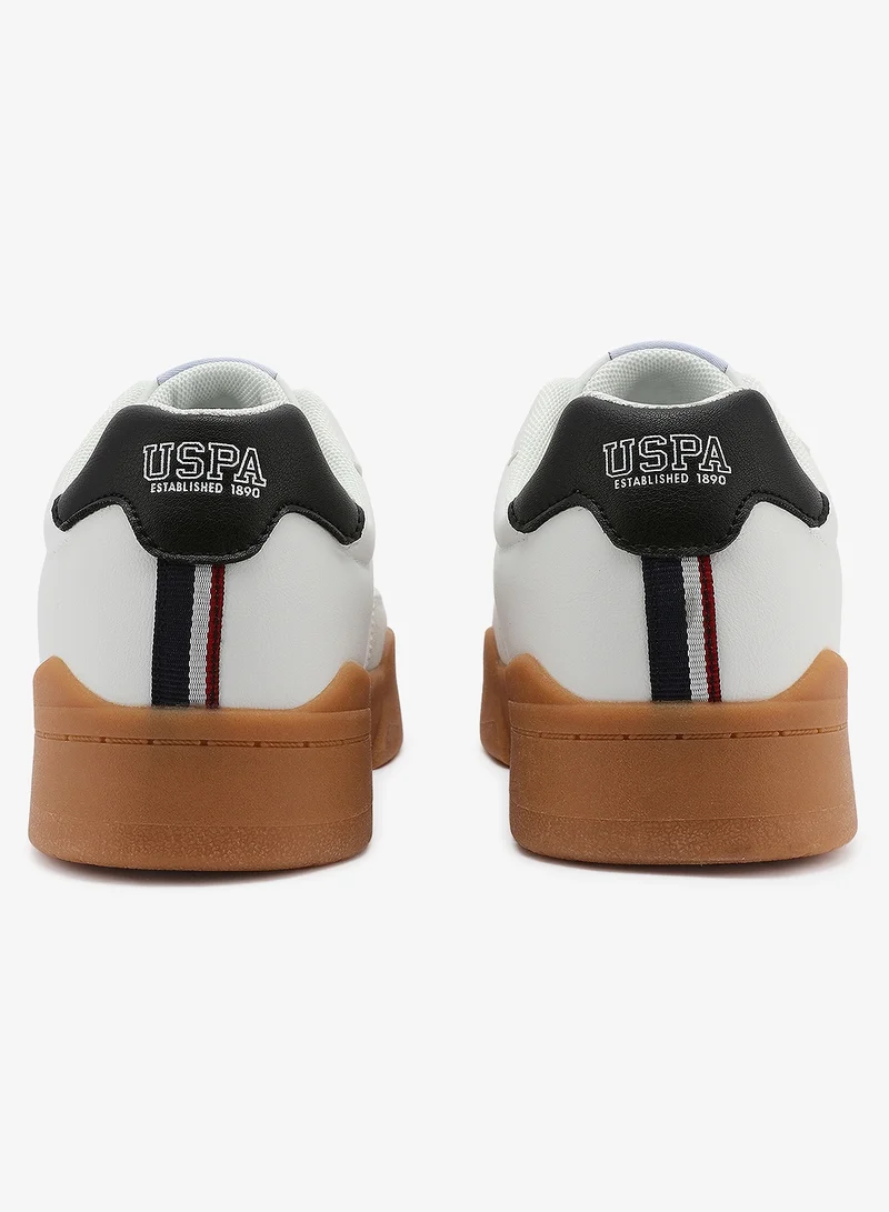 U.S. Polo Assn. white Men's White Low-Top Sneakers - Fashionable Lace-Up Style Shoes, Perfect for Every Outfit for Men | Best Price UAE