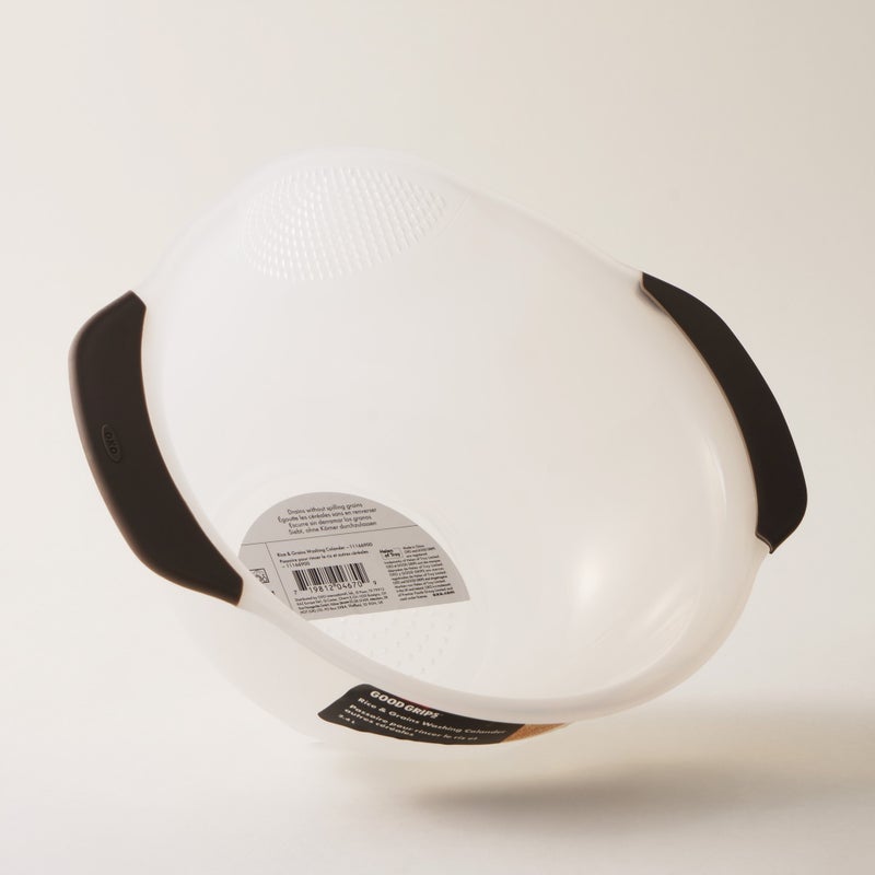 Oxo Plastic Rice And Grains Washing Colander In White 2.8L, 10.4"* 9.74"* 4.4" - Image 2