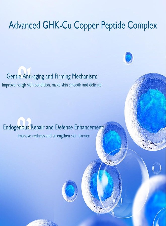 Grospe Blue Copper Peptide Face Cream - GHK-Cu Moisturizer for Wrinkles & Fine Lines, Hydrating & Firming Anti-Aging Treatment for Face and Neck, 1.7oz - Image 4