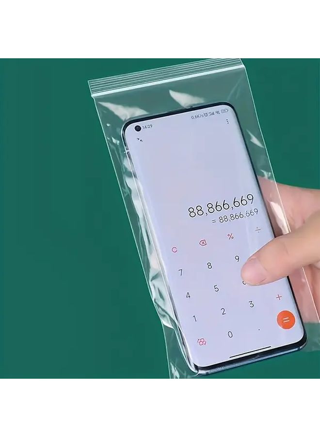 20 قطعة من أكياس حماية هاتف PVC الشفافة السميكة مقاس 10 سم × 20 سم المضادة للغبار - Image 4