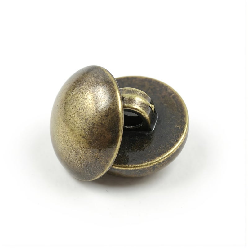 Metal Shank Buttons 15mm 24L Gold Plated Solid Alloy Dome Shape Craft Clothing Sewing Supplies - Image 2