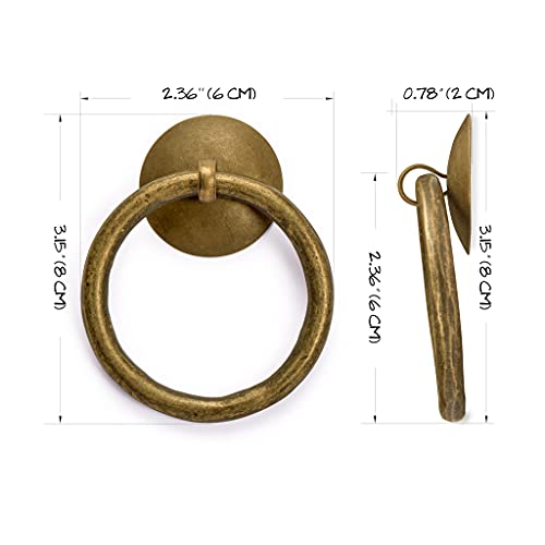 Hardware Philosophy Chinese Medicine Cabinet Pulls 3.2 Inches - Set of 2 - Architectural, Interior Design, Furniture Cabinet Customization Hardware - Image 3