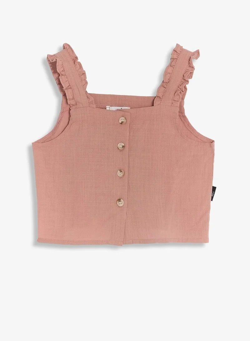 Pinata  Strappy Button Through Top and Gingham Skirt Set for Women | Best Price UAE