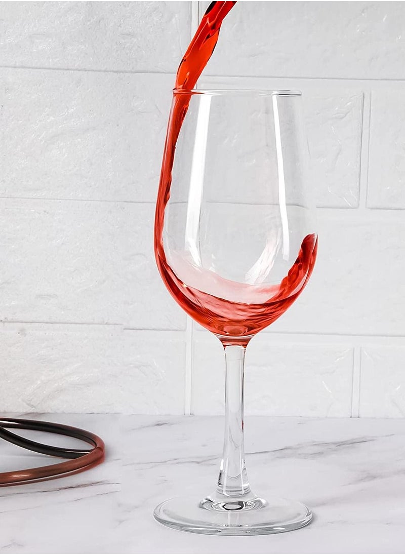 3Diamonds Wine Glass Set of 6 from 3Diamonds -Crystal Red Wine Glasses 11.75 oz (350ml) -All-purpose Wine Glasses Set for Celebrations -Anniversary -Wine Glass Gift Set  - Image 4
