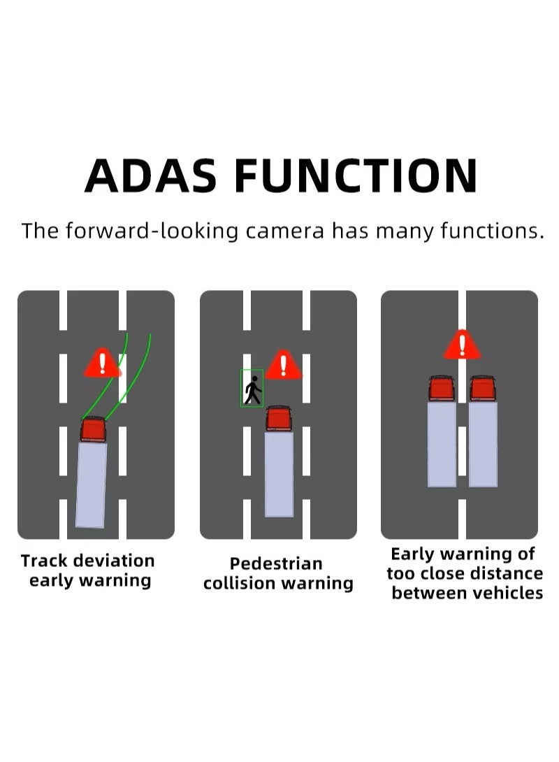 Truck 360 Degrees Driving Recorder 4 Channel AHD 1080p Ip68 4 Camera  Bus 10.1 in Truck Dash Cam ADAS BSD MP5 - Image 2