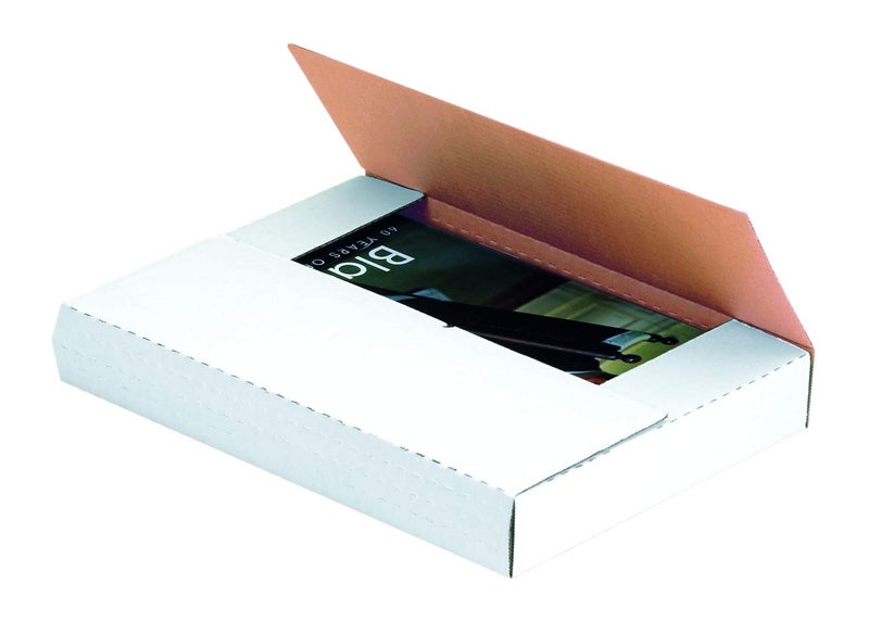 Aviditi White Easy-Fold Mailing Boxes, 7 1/2 x 5 1/2 x 2 Inches, Pack of 50, Crush-Proof, for Shipping, Mailing and Storing (M752BF) - Image 5