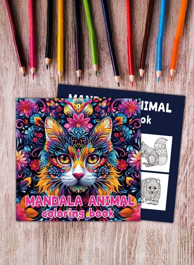 ملقط مجموعة كتب تلوين بتصميمات الدودو والألوان المائية (4 كتب، 24 صفحة في كل منها) – جنية الفراشة، شجرة الحياة، لغز الماندالا، حيوانات الماندالا – ورق سميك، صفحات مفردة، هدية فنية مبدعة للكبار والصغار - Image 5