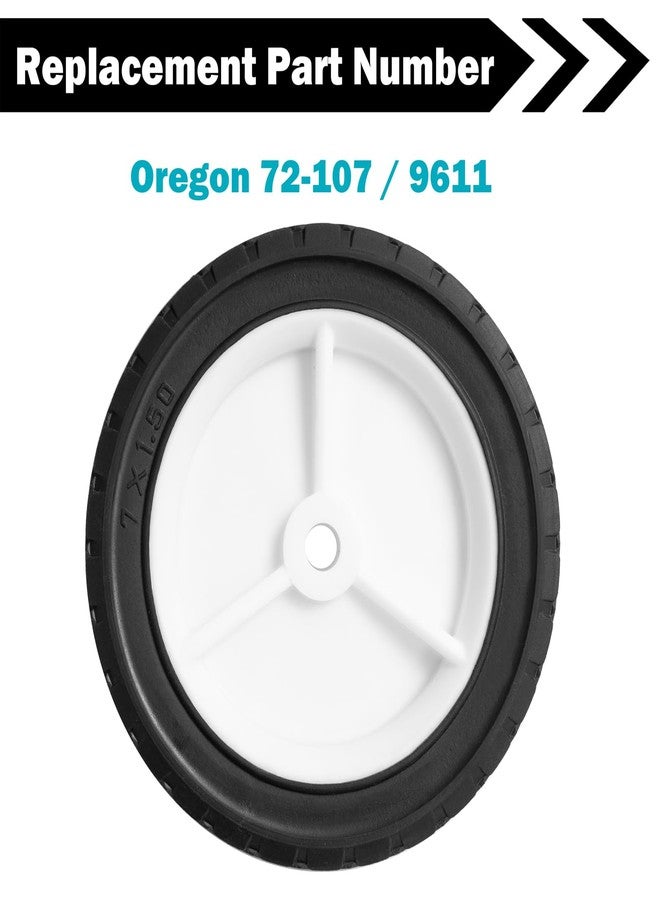 Sutmorly Turfson 9611 Replaces Hand Trucks Wheel Lawnmower Grill Wheel 9611 Oregon 72-107 7-inch Set of 2 - Image 3
