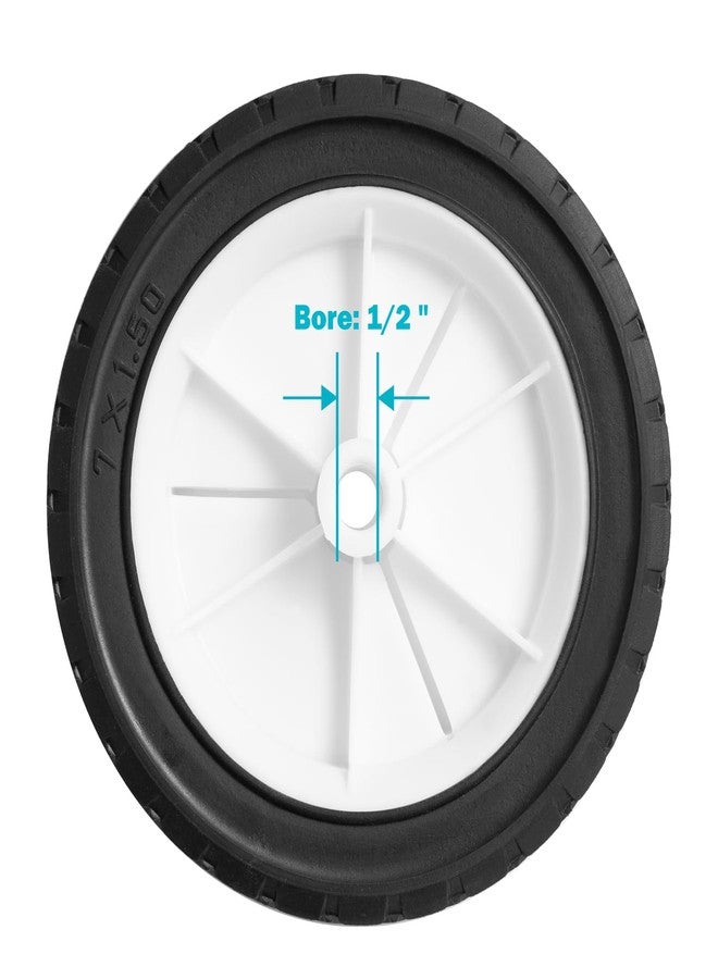 Sutmorly Turfson 9611 Replaces Hand Trucks Wheel Lawnmower Grill Wheel 9611 Oregon 72-107 7-inch Set of 2 - Image 5