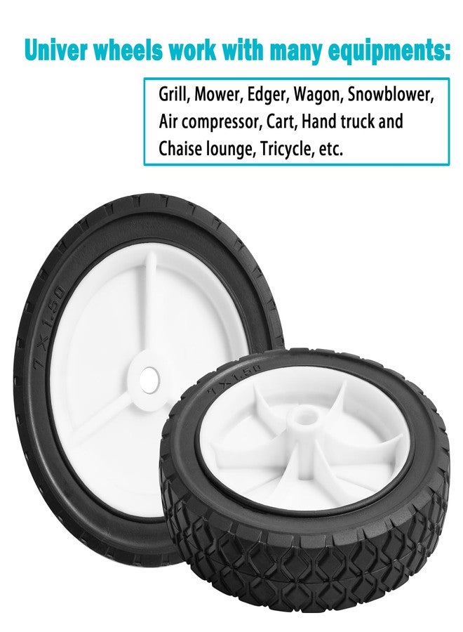 Sutmorly Turfson 9611 Replaces Hand Trucks Wheel Lawnmower Grill Wheel 9611 Oregon 72-107 7-inch Set of 2 - Image 4