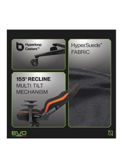 NAVODESK APEX PRO EVO SERIES High Back Computer Gaming Chair with Magnetic Swappable Armrests Lumbar Pillow Magnetic Headrest by NAVO EVO PRO Hypersuede Flaming Orange  - Image 4