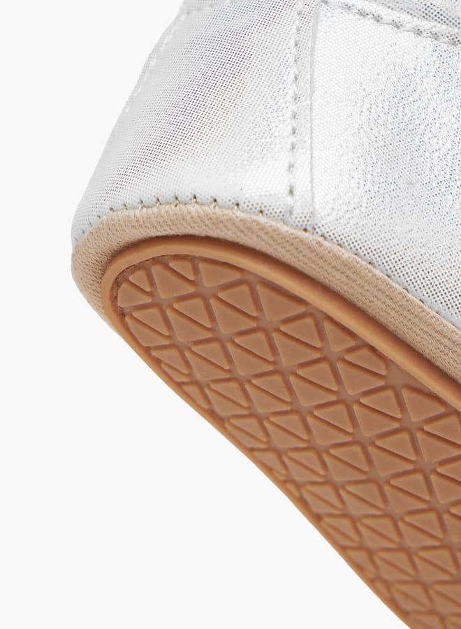 Barefeet Girls Floral Accent Booties with Hook and Loop Closure - Image 5