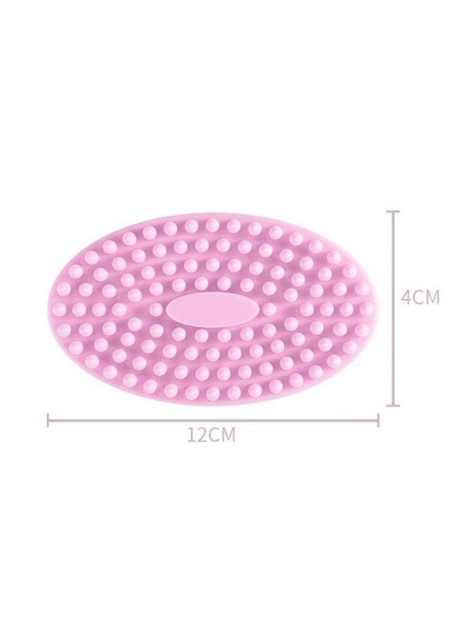 PAGHADI Silicone Loofah Bath Brush Pink Bath Tool Bath Massage Brush Exfoliating Silicone Body Scrubber Glowing Skin Bath Brush for Bathing brush - Image 4
