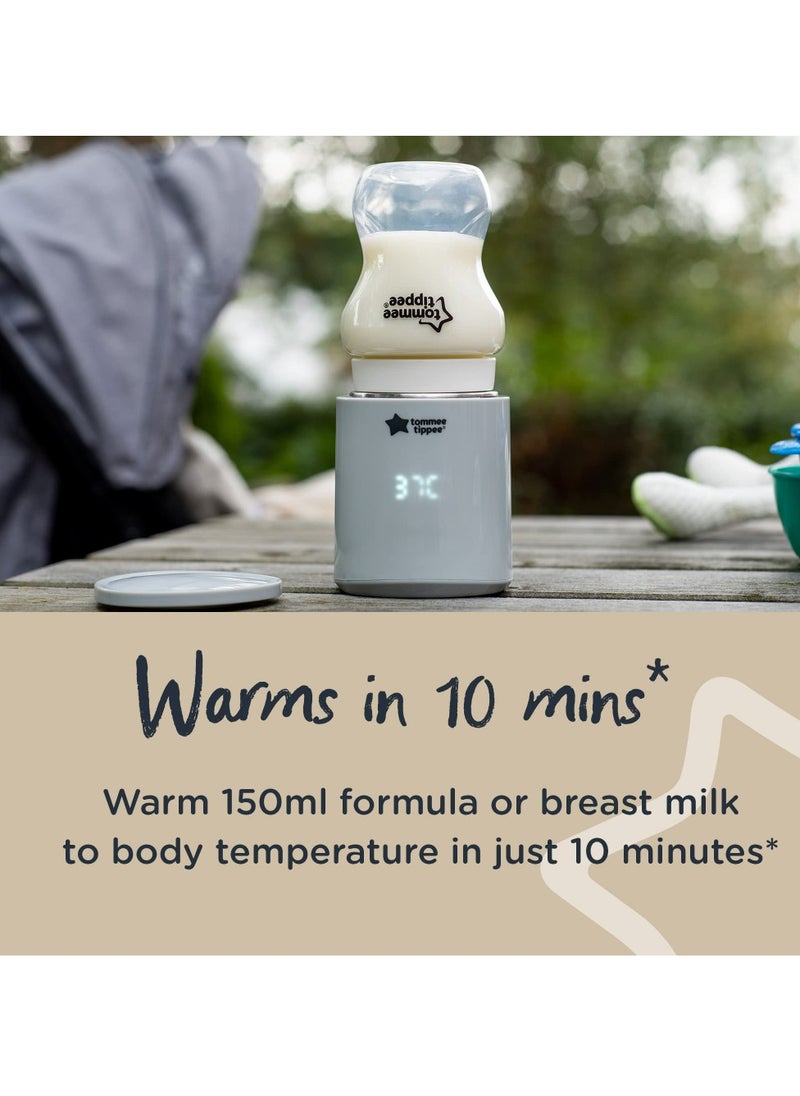 Tommee Tippee UK - Portable Baby Bottle Warmer USB Rechargeable Electric Bottle Warmer Lightweight and Travel Friendly - Image 1